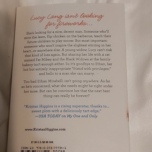 Kristan Higgins The Next Best Thing Novel - Picture 2 of 3